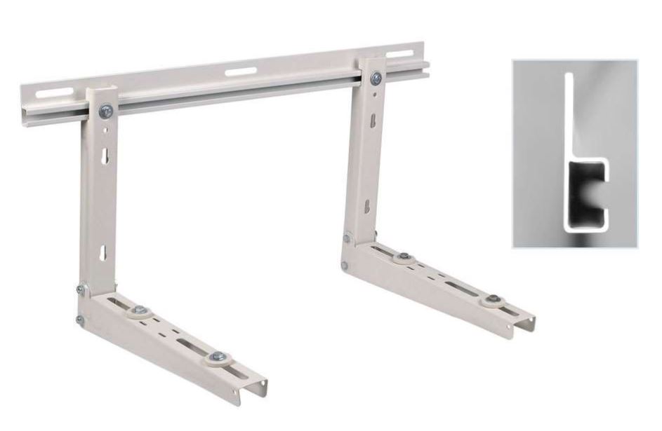 Kit support mural en galva laqué 850 x 400 x 530 mm | All Energy Systems